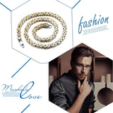 [Brand Name] Herren Kette Edelstahl Panzerkette Königskette Silber - Massive Edelstahlkette