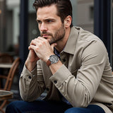 Fullmosa Vintage Leder Uhrenarmband – 20mm Schnellwechsel Armband für Herren & Damen