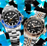 Stuhrling Herren Taucheruhr 3965.02 – 42 mm GMT, 10 ATM Wasserdichtigkeit