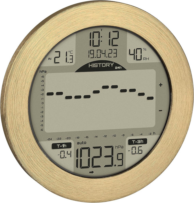 Meteomar Wetterstation mit Balkendiagramm & Funkuhr