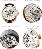 Stuhrling Atrium Herren Automatik Uhr mit Skelett-Design