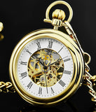 Stuhrling Original Taschenuhr – Mechanische Herrenuhr mit Vergoldung