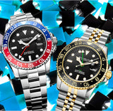 Stuhrling Herrenuhr Taucheruhr 3965.02 – GMT-Funktion & Schweizer Quarzwerk