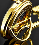 Stuhrling Original 6053.33333 Taschenuhr – Mechanische Herrenuhr mit Vergoldung