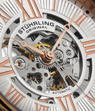 Stuhrling Atrium Herren Automatik Uhr mit Skelett-Design