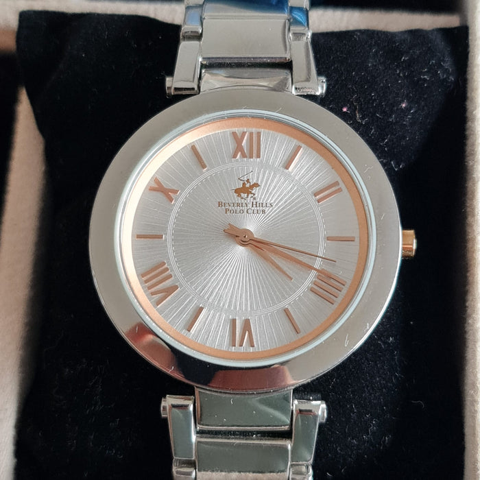 Beverly Hills Polo Club BH8086 Unisex Uhr Edelstahl römische Ziffern