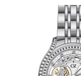 Carl von Zeyten Damen Automatik Uhr Seewald Edelstahl CVZ0069WHMB – Made in Germany