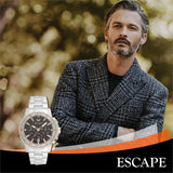 ESCAPE EC1123-102 Herren Chronograph Uhr – Edelstahl & Originalverpackung