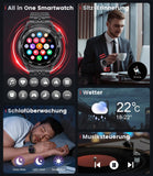 [Brand Name] Smartuhr Herren mit Telefonfunktion & 100 Sportmodi