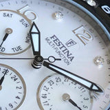 Festina F16284/2 Damen Multifunktionsuhr – Schwarzes Edelstahl Design