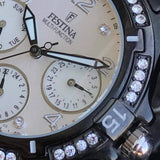 Festina F16284/2 Damen Multifunktionsuhr – Schwarzes Edelstahl Design