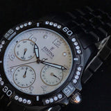 Festina F16284/2 Damen Multifunktionsuhr – Schwarzes Edelstahl Design