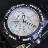 Festina F16284/2 Damen Multifunktionsuhr – Schwarzes Edelstahl Design