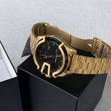 DIESEL Herrenuhr, Goldfarben, Chronograph – Edelstahl & Quarzwerk