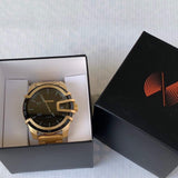 DIESEL Herrenuhr, Goldfarben, Chronograph – Edelstahl & Quarzwerk