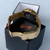 DIESEL Herrenuhr, Goldfarben, Chronograph – Edelstahl & Quarzwerk