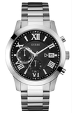 Guess GUW0668G3 Herrenuhr Chronograph Edelstahl Schwarz 44mm