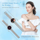 FitLife X500 Damen Smartuhr – Fitness Tracker mit Zyklusmanagement