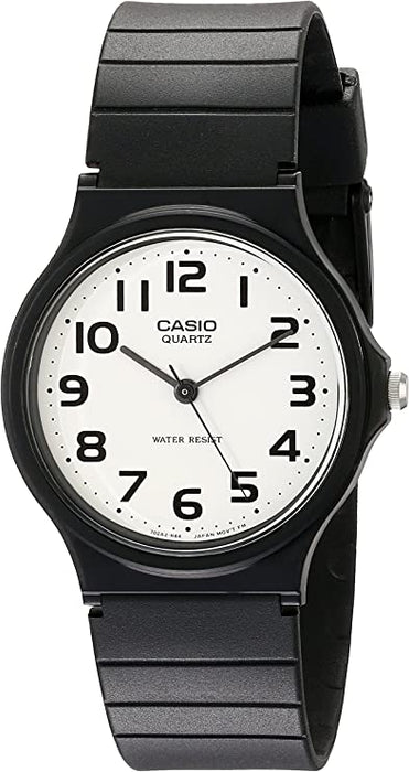 Casio Damen Herrenuhr Quarz Schwarzarmband