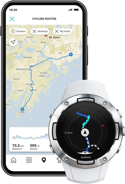 Suunto 5 GPS-Sportuhr Weiß – Training
