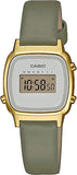 Casio Collection Retro Damen Digitaluhr – 25mm Goldene Vintage Uhr