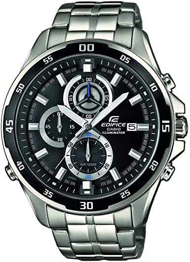 Casio Edifice Herrenuhr Edelstahl Schwarz