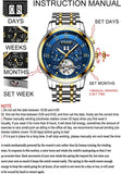 [Brand] Automatik Herrenuhr – Mechanische Skeleton Edelstahl Uhr mit Wasserdichtigkeit