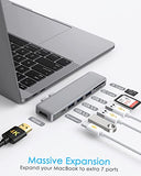Aluminium 7-in-1-Multiport-Hub mit USB-C-Anschlüssen