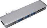 Dockstar Aluminium 7-in-1 USB-C Hub für MacBook Pro 2016/2017