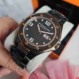 STUHLING Apocalypse Noir 154 Quarz 43mm Aviator Keramik Herrenuhr