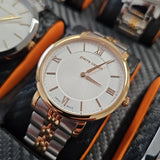 Pierre Cardin Uhr PC107431S08 Swiss Made - Luxus Herrenuhr Silber/Gold NEU