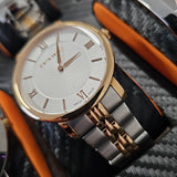 Pierre Cardin Uhr PC107431S08 Swiss Made - Luxus Herrenuhr Silber/Gold NEU
