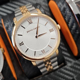 Pierre Cardin Uhr PC107431S08 Swiss Made - Luxus Herrenuhr Silber/Gold NEU