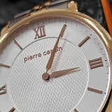 Pierre Cardin Uhr PC107431S08 Swiss Made - Luxus Herrenuhr Silber/Gold NEU