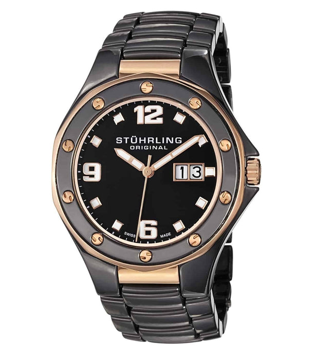 STUHLING Apocalypse Noir Quarz Herrenuhr