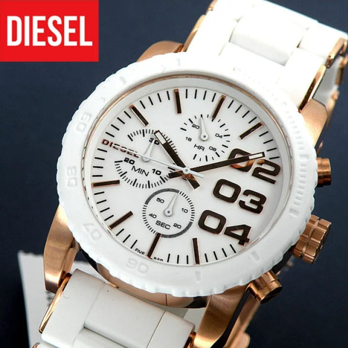 DIESEL DZ5323 Uhr – Roségold & Weiß Design