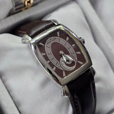 Pierre Cardin 100322F09 Damenuhr mit braunem Lederband