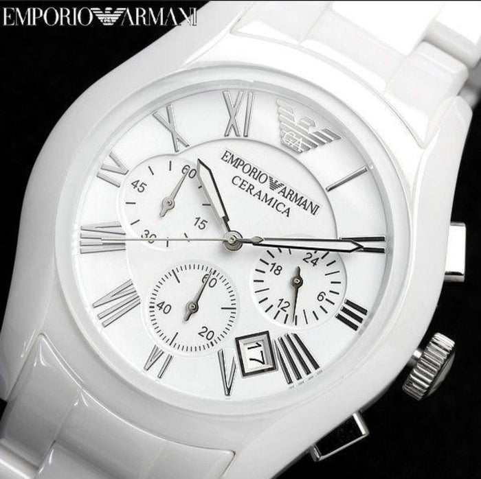 Emporio Armani Herren Chronograph Keramik Uhr