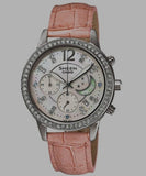 Casio Sheen SHE-5018L Damenuhr – Pinkes Lederarmband & Dornschließe