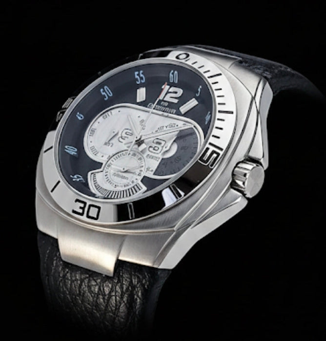 Quantum Herrenuhr – Silber Gehäuse & Lederarmband