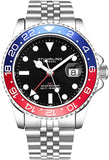 Stuhrling Original Herren Uhr Edelstahl GMT