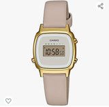 Casio Collection Retro Damen Digitaluhr – 25mm Goldene Vintage Uhr