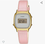Casio Retro Damen Digitaluhr, goldene Uhr