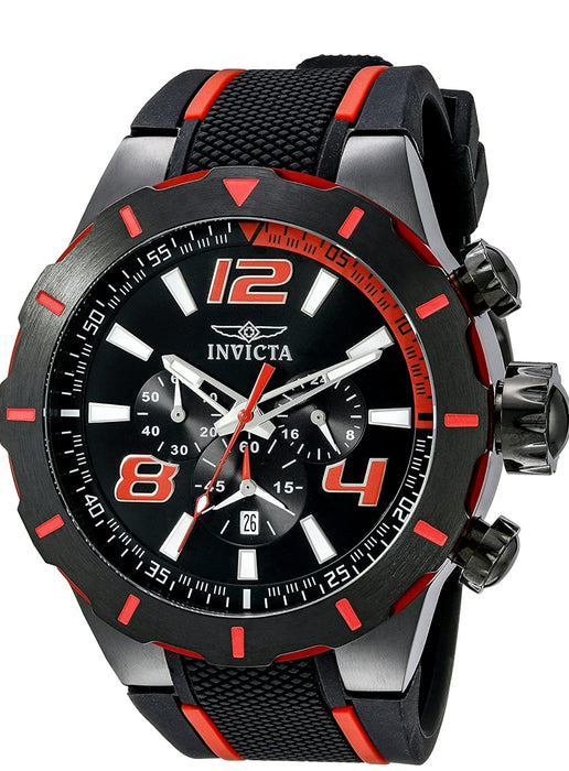Invicta S1 Rally Herrenuhr Edelstahl Schwarz