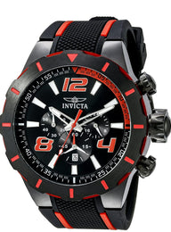 Invicta S1 Rally Herrenuhr Edelstahl Schwarz
