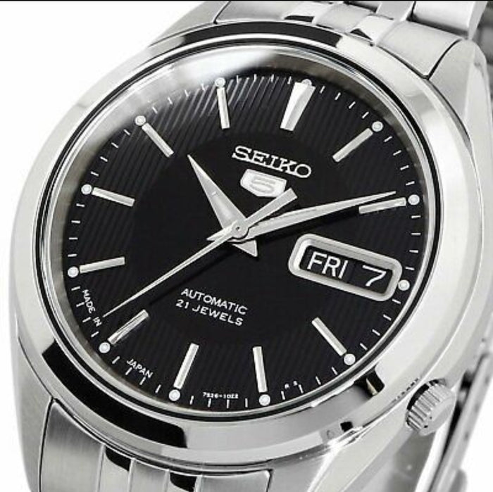 Seiko 5 SNKL23J Automatik Herrenuhr Sonnenschliff