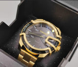 DIESEL Herrenuhr, Goldfarben, Chronograph – Edelstahl & Quarzwerk