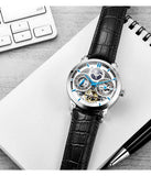 Stuhrling Automatik Skelett Herrenuhr 47mm – Dualzeit & Exklusives Design