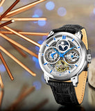 Stuhrling Automatik Skelett Herrenuhr 47mm – Dualzeit & Exklusives Design