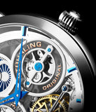 Stuhrling Automatik Skelett Herrenuhr 47mm – Dualzeit & Exklusives Design